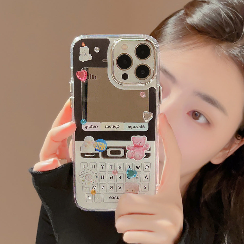 Electroplated mirror y2k phone 17Pro Max for iphone16 iPhone case 11 retro cute 15