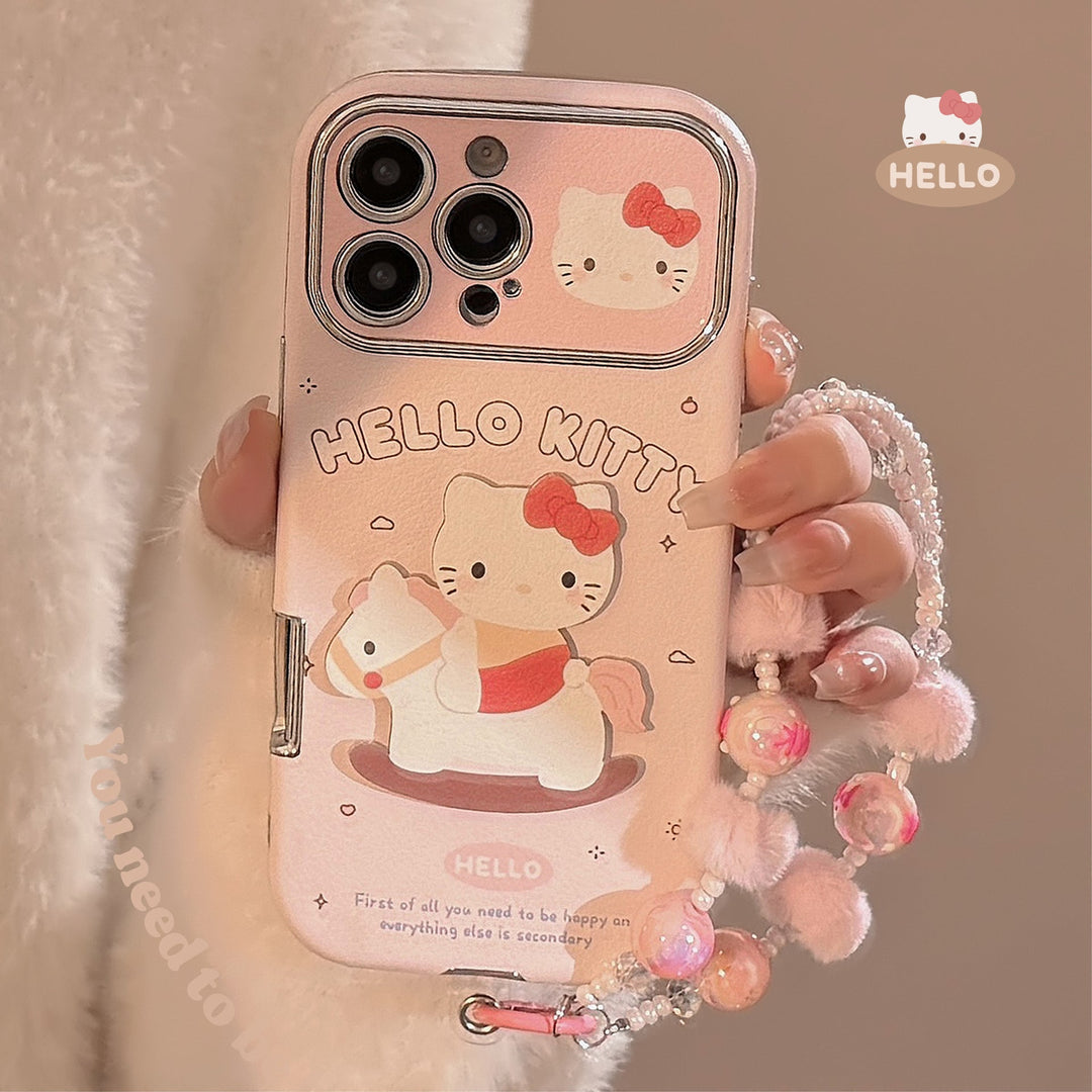Funda de teléfono móvil de dibujos animados suave y linda Cortical Trojan cat para Apple 15promax iphone16 con cordón 17 14 suave
