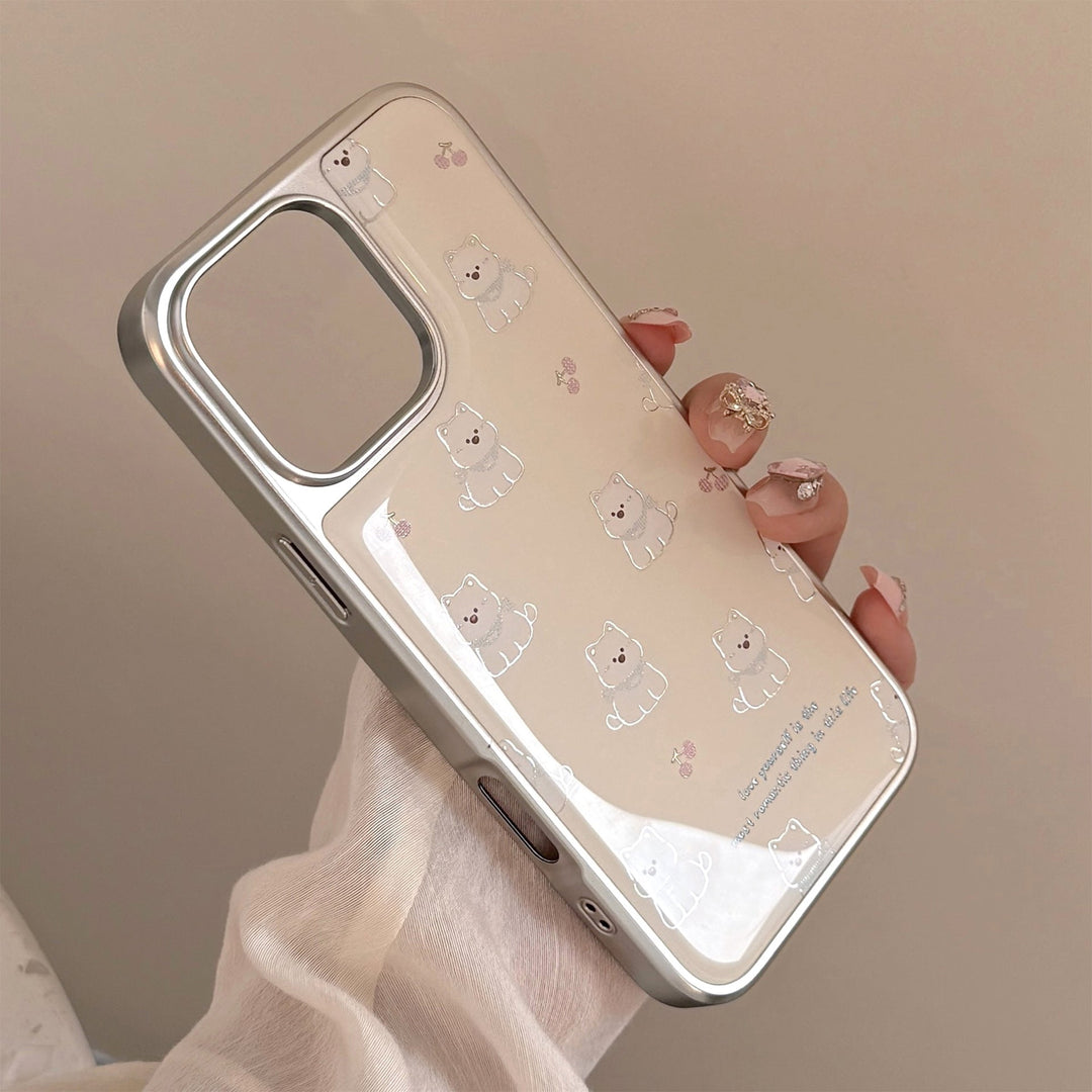 Funda para móvil Gilt ins West Highland Applicable Apple 17Pro Max iphone16 Epoxy 13 Electroplating 14 Huawei
