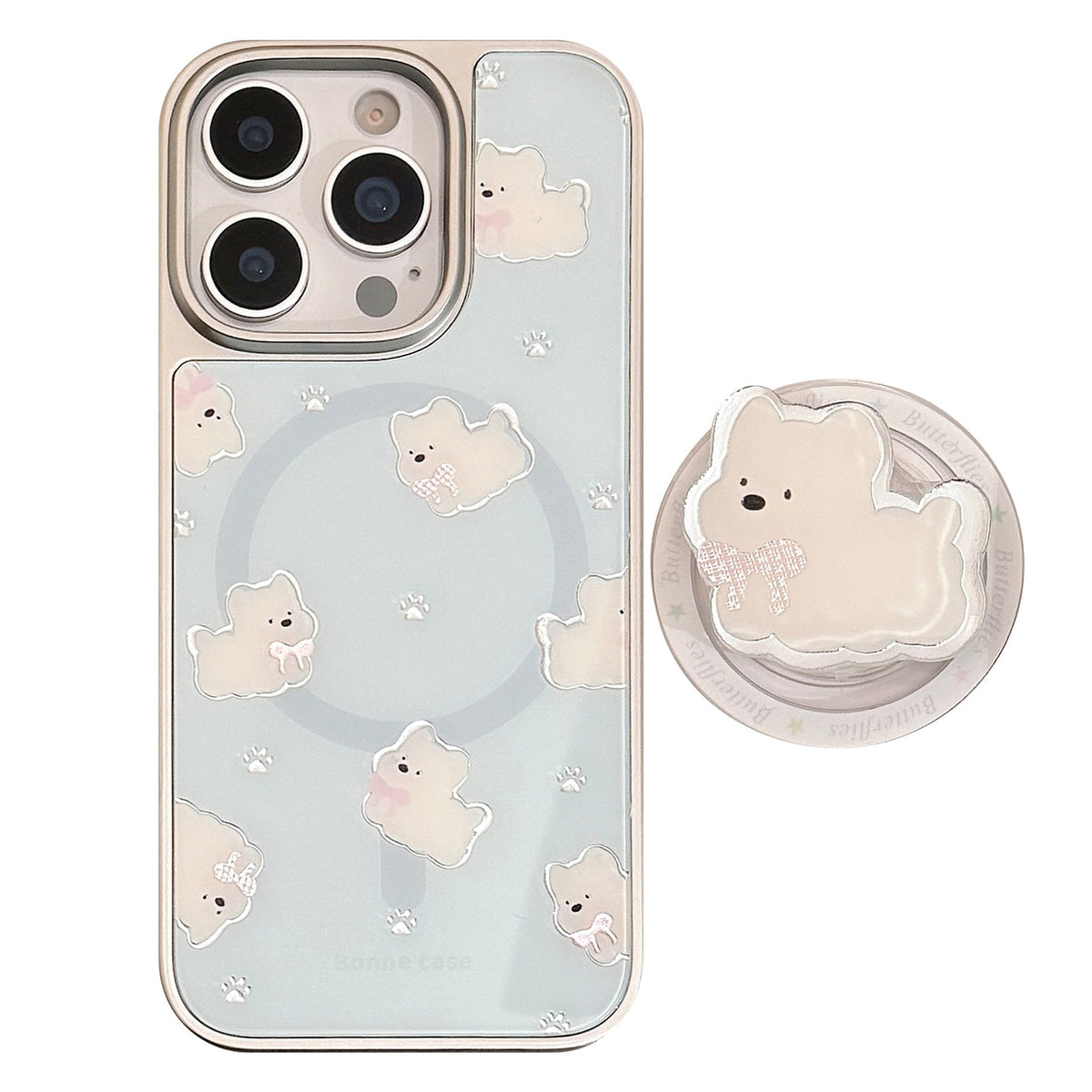 Gilt apple 16 pro mobile phone case max west highland magnetic suction bracket iphone17 electroplated silver 14 suitable for Huawei