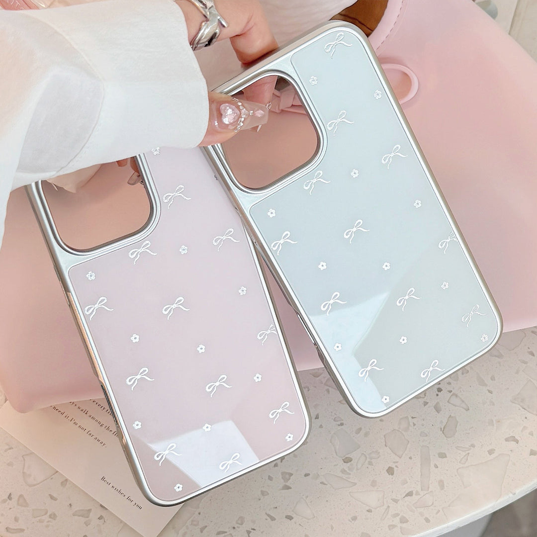 Gilt aplicable a la funda de móvil Apple 16Pro Max iphone17 lazo galvanizado 14 pequeña fresca Huawei P70