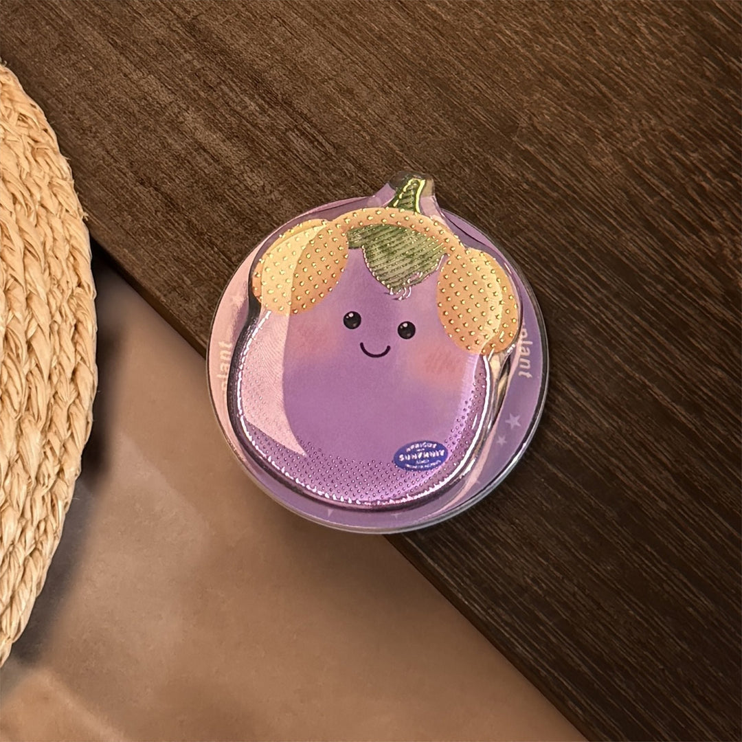 Gilt Vegetable Cartoon Suitable for Magsafe Magnetic Bracket Mobile Phone Airbag Bracket Telescopic Portable Advanced Personality