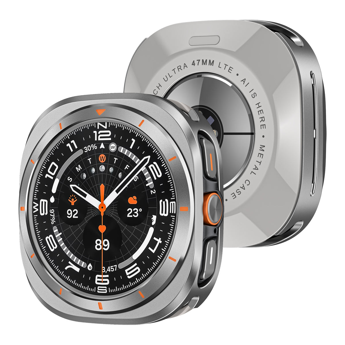 Heavy-Duty Rugged Metal Case for Samsung Galaxy Watch Ultra