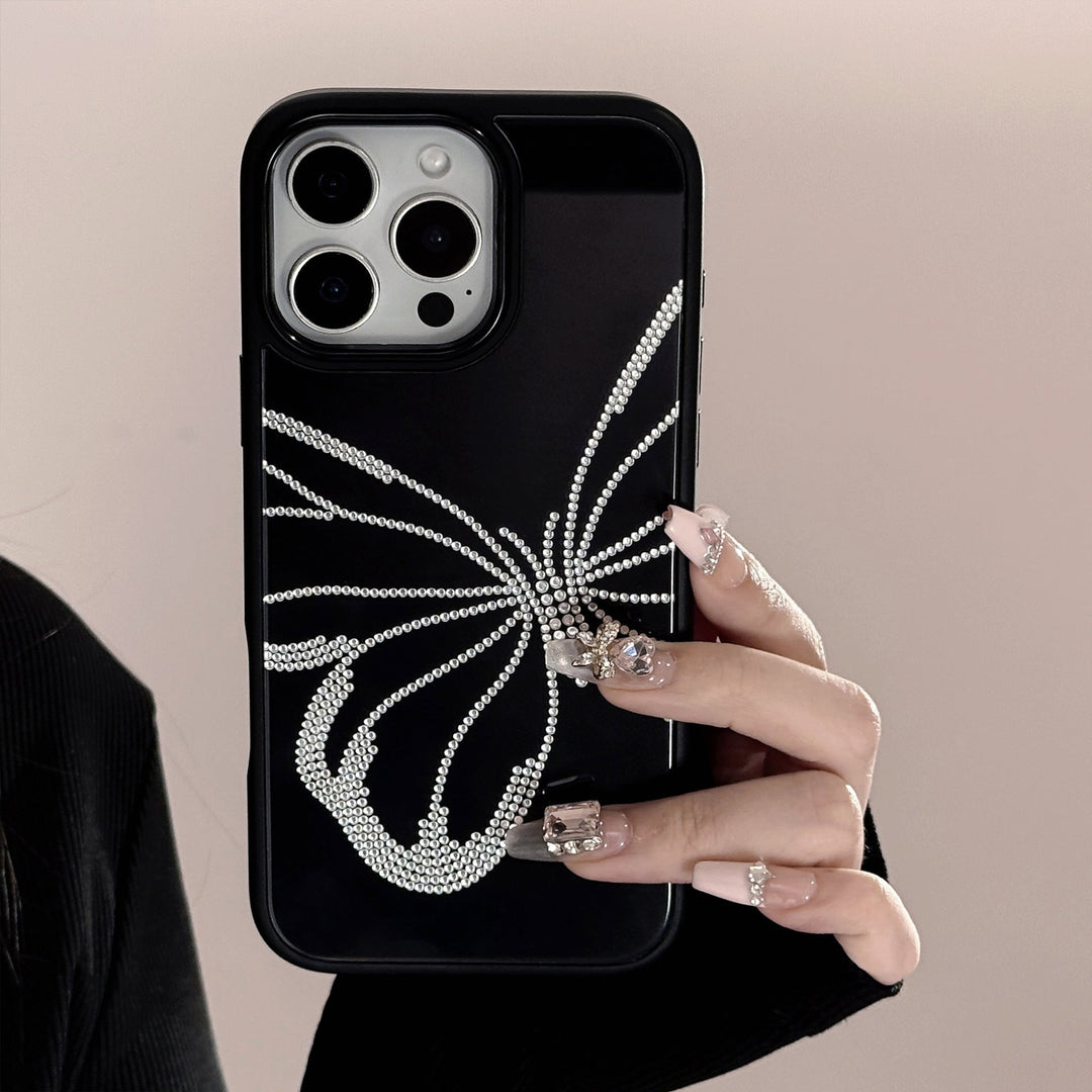 Gilt ins butterfly suitable for 16 apple 15pro max mobile phone case iphone14 acrylic 17 personality Europe and America