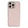 Gilt Epoxy iphone16 Sweetheart Cat Suitable for 17 Apple 15promax Mobile Phone Case 13 Electroplating 14 Huawei