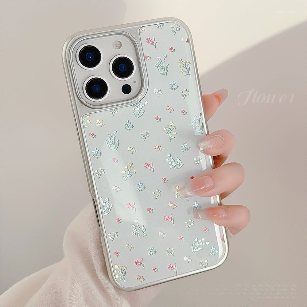 Gilt 15 Apple 16Pro Max mobile phone case iphone17 color flower 14 suitable for Huawei mate Epoxy