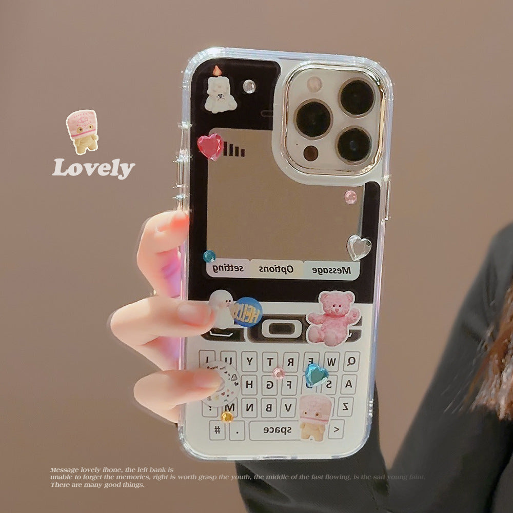 Electroplated mirror y2k phone 17Pro Max for iphone16 iPhone case 11 retro cute 15
