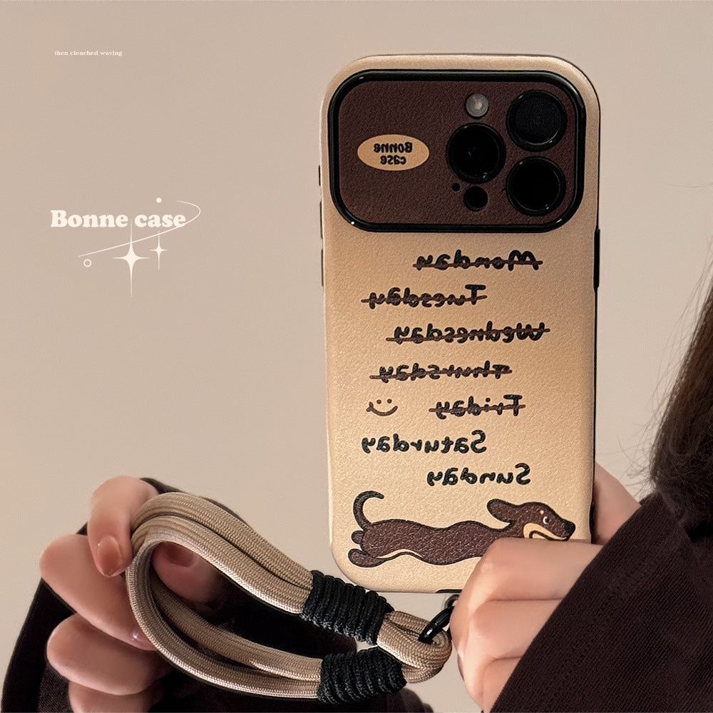 ins ветер такса подходит для iphone14 apple 15 чехол для мобильного телефона 16pro max cortex 17 модный крутой индивидуальный 13