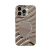 Funda para iPhone 17 con diseño de ondas de agua irregulares, funda para iPhone 14 Pro Max con espejo, 11 con sentido avanzado, 16 adecuada para Huawei