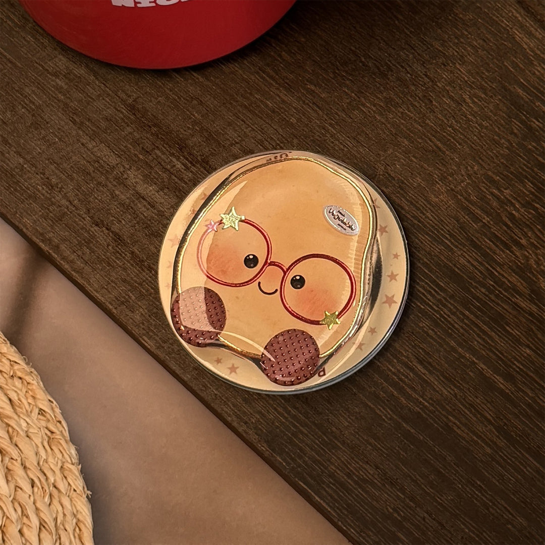 Gilt Vegetable Cartoon Suitable for Magsafe Magnetic Bracket Mobile Phone Airbag Bracket Telescopic Portable Advanced Personality