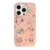 Gilt applicable iphone15 mobile phone case 17Promax laser pink cartoon 16 anti-drop 14 Korean 13 hard case