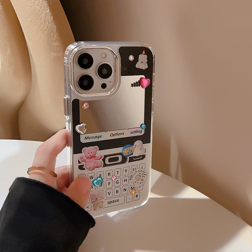 Electroplated mirror y2k phone 17Pro Max for iphone16 iPhone case 11 retro cute 15