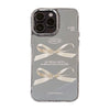 Mirror surface is suitable for Apple 16Pro mobile phone case max three-dimensional pearl bow iphone15 temperament 13 anti-drop 17
