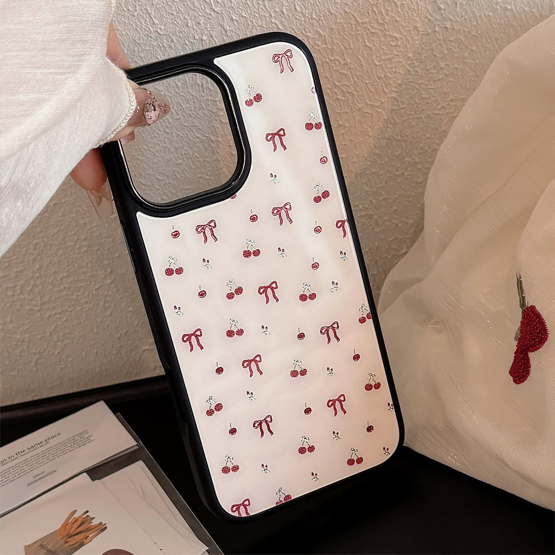 Gilt ins cherry iphone 16 apple 15promax phone case 13/14 glass 12 for 17 premium hard
