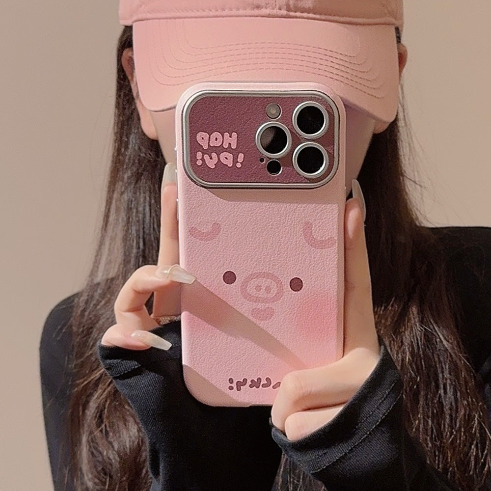 Aplicable a la funda de teléfono Apple 15promax iphone16, patito de cerdo súper lindo 17, corteza 13, anticaída 12