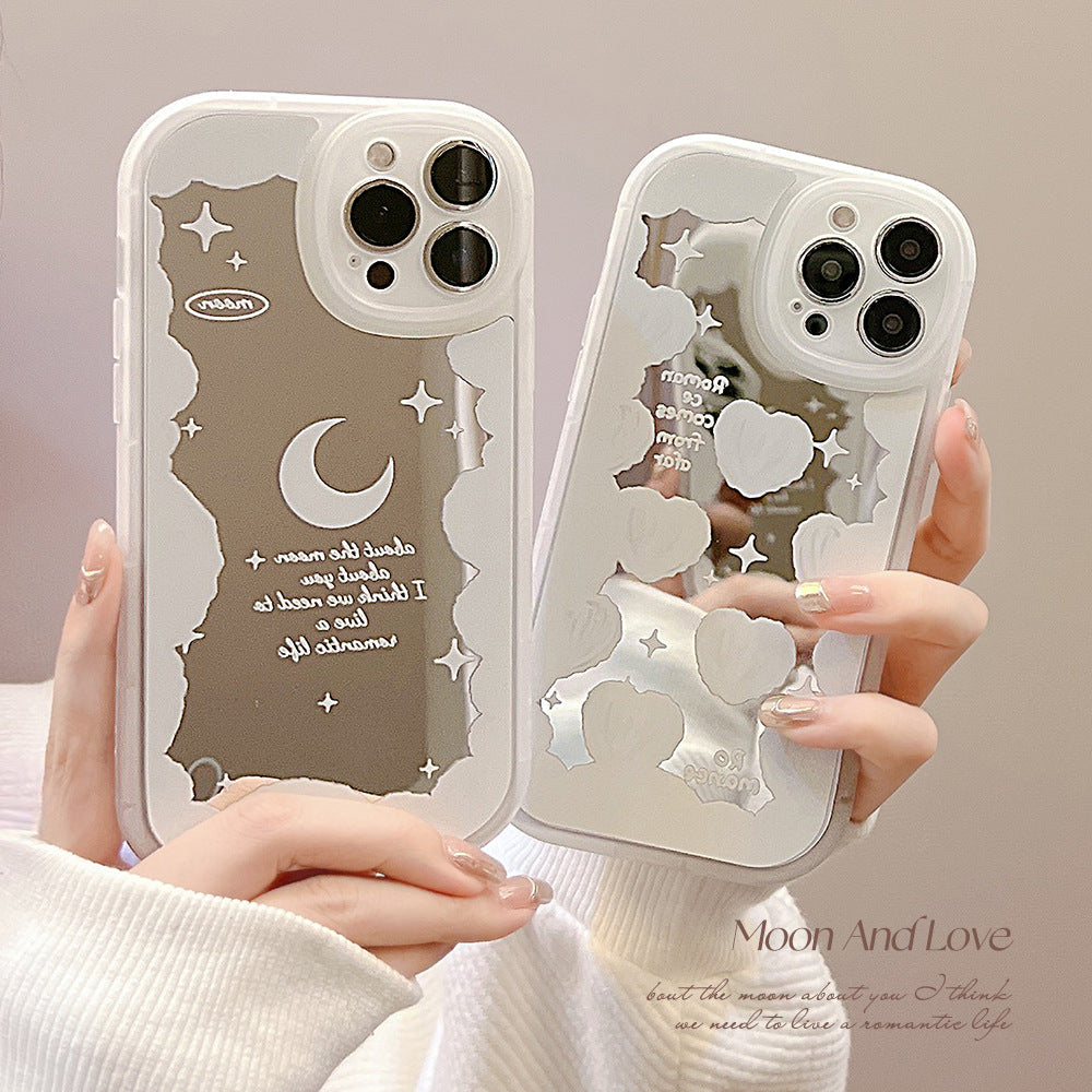 Mirror Starry Sky Cloud 14 for iphone16 mobile phone case 15promax Apple 12 matte Xs makeup mirror 11