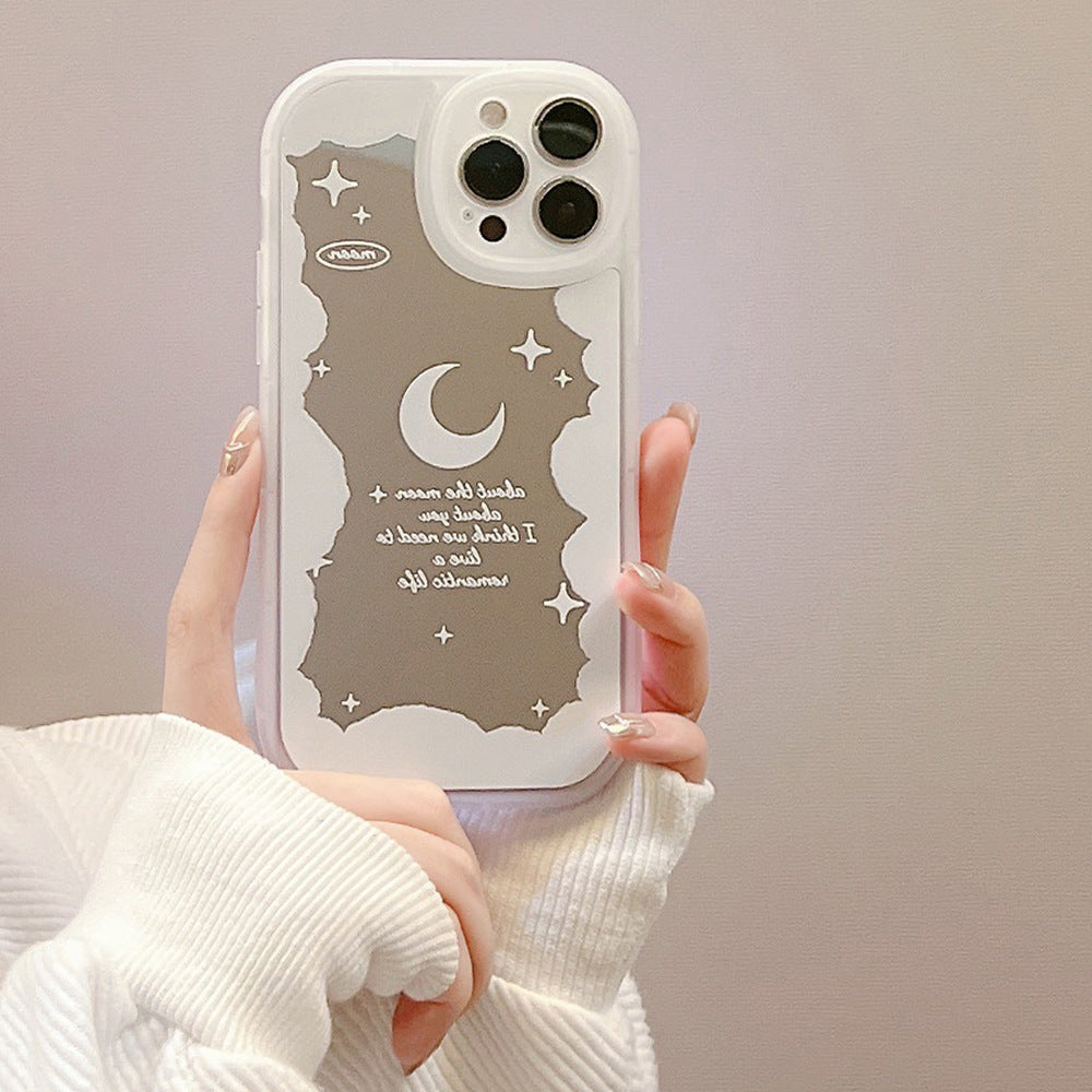 Mirror Starry Sky Cloud 14 for iphone16 mobile phone case 15promax Apple 12 matte Xs makeup mirror 11