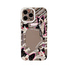 Fun little black cat for iPhone15 mobile phone case Apple 13 electroplated silver 17promax mirror 16 hard case 11