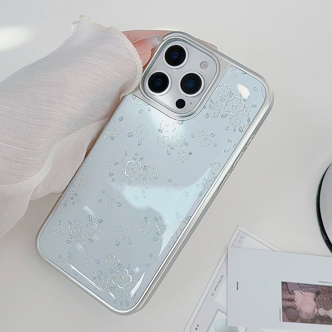 Gilt ins fresh flower apple 16pro max mobile phone case iphone15 Epoxy 17 suitable for huawei mate70