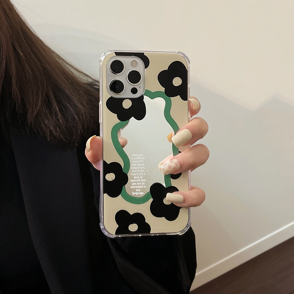 Зеркальная ниша для индивидуальности, подходит для чехла Apple iPhone 16 Pro Max, чехла для мобильного телефона 14 Pro, противоударного чехла 15/8, комплекта 11.