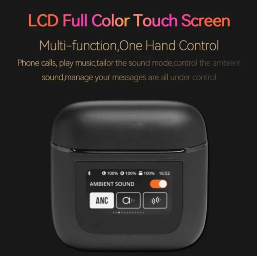 Tour Pro 2: True Wireless Earbuds with Smart Touch-Screen Case