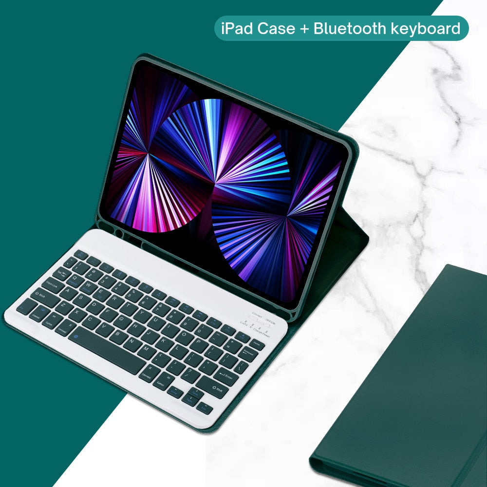 Чехол для iPad из полиуретановой кожи с подставкой и клавиатурой