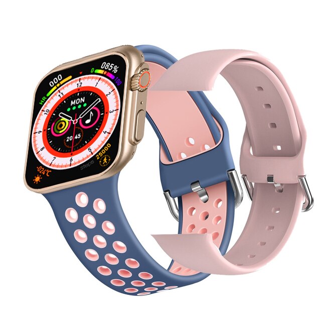 NUEVO Ultra Watch Smartwatch para Hombres Serie 8 con Acceso NFC a Puerta Smartwatch para Teléfonos Android y Apple con Correas de Reloj