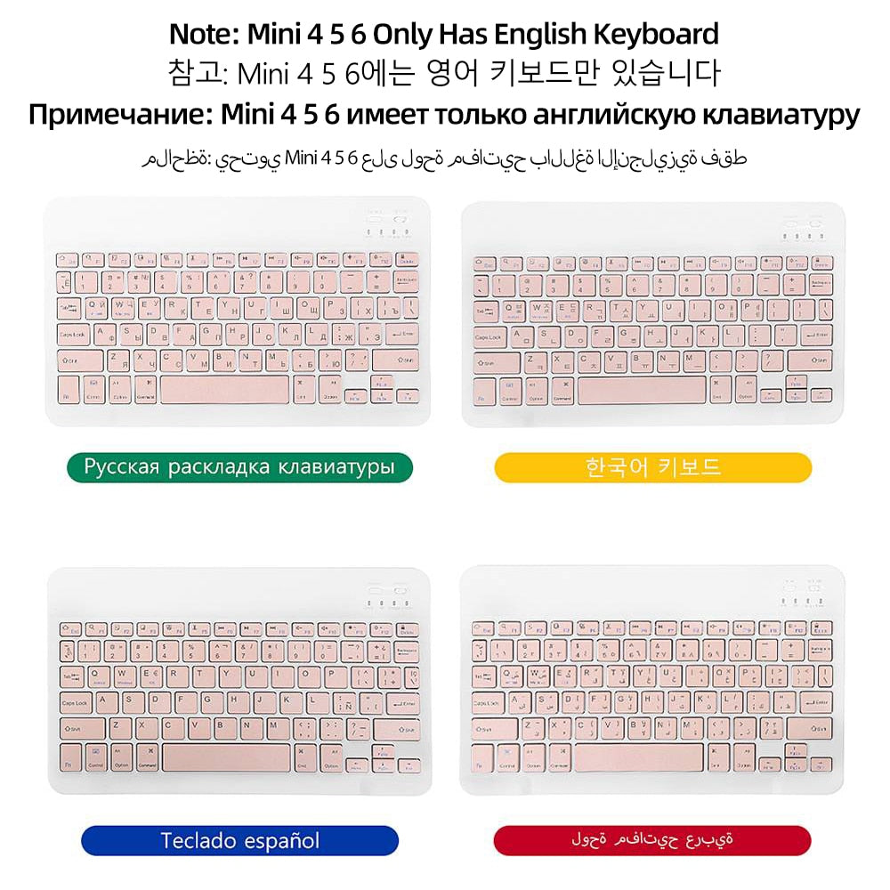 Чехол для iPad из полиуретановой кожи с подставкой и клавиатурой