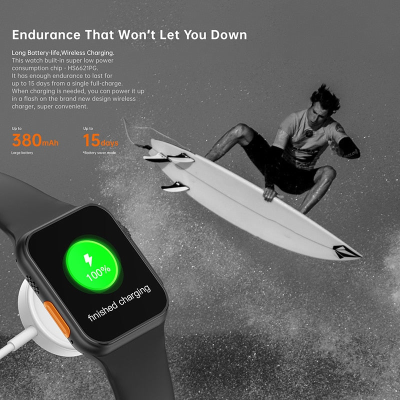 NUEVO Ultra Watch Smartwatch para Hombres Serie 8 con Acceso NFC a Puerta Smartwatch para Teléfonos Android y Apple con Correas de Reloj