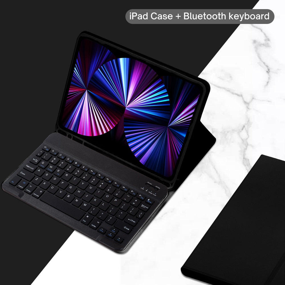 Чехол для iPad из полиуретановой кожи с подставкой и клавиатурой