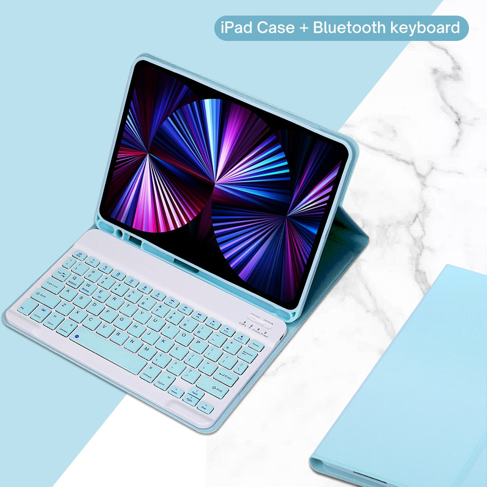 Чехол для iPad из полиуретановой кожи с подставкой и клавиатурой
