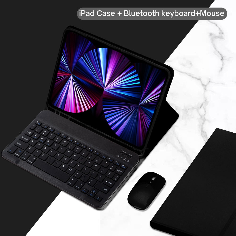 Чехол для iPad из полиуретановой кожи с подставкой и клавиатурой