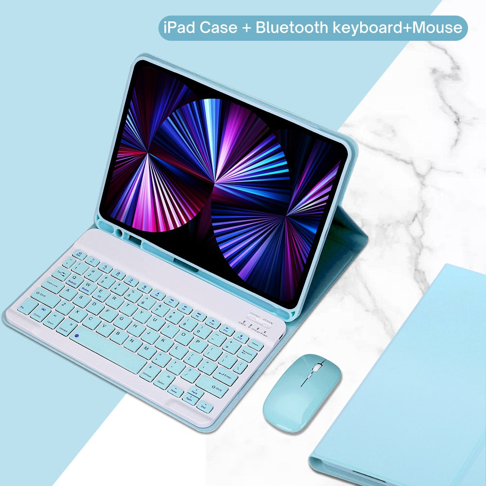 Чехол для iPad из полиуретановой кожи с подставкой и клавиатурой