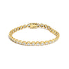 14K Yellow Gold 5.0 Cttw Diamond Scalloped Link Tennis Bracelet