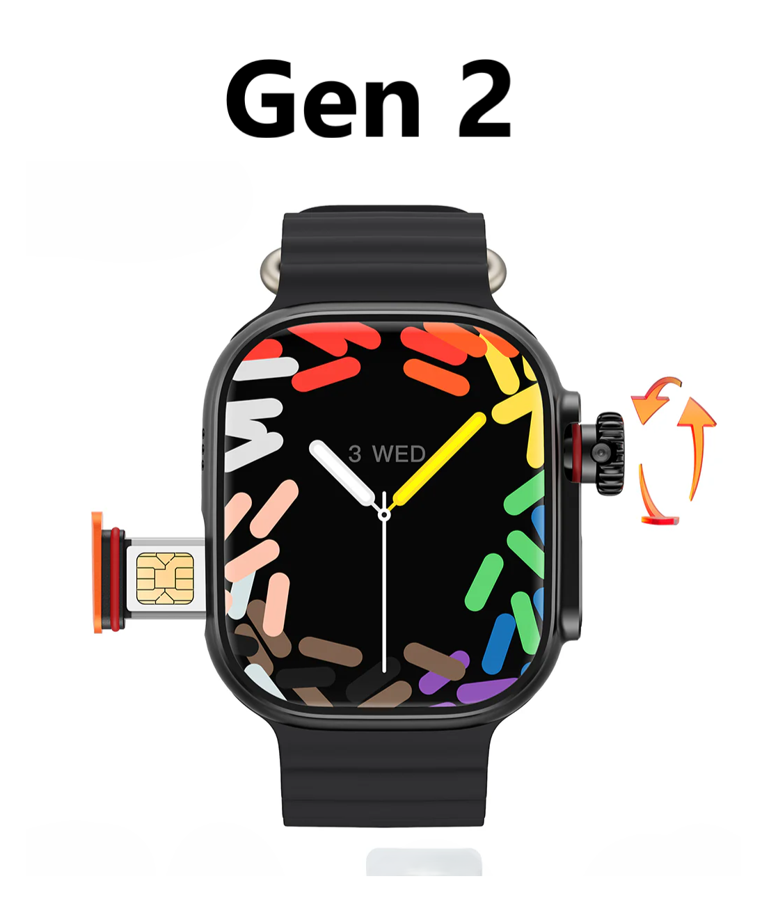 Android Watch Ultra 2 — умные часы на базе ОС Android со встроенной камерой, 5G, GPS, Wi-Fi, Bluetooth 