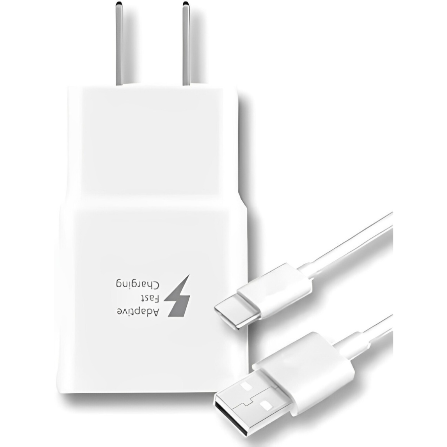 Fast 15W Wall Charger & USB Type C Cable