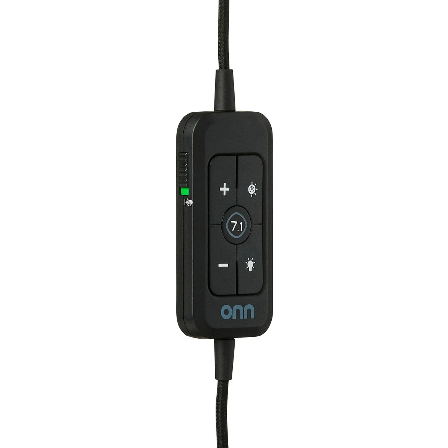 Onn Gaming Headset (HZ-WD-GX) with 7.1 Virtual Surround Sound, Black (NEW)