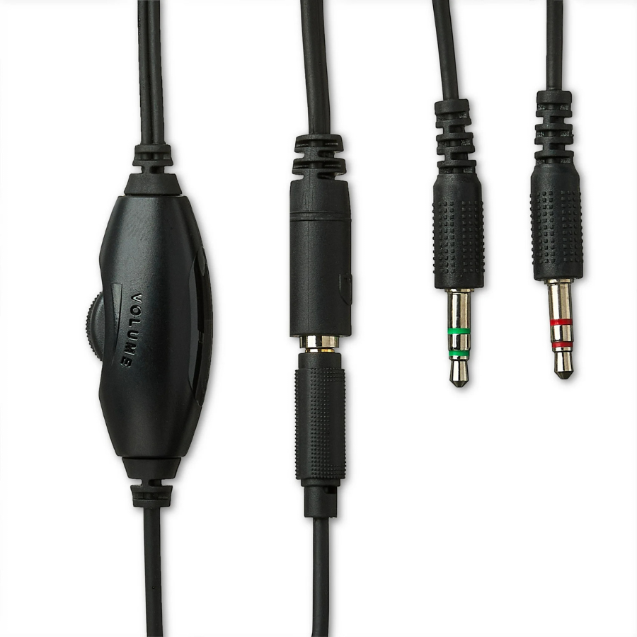Auriculares estéreo AUX de 3,5 mm Onn con micrófono incorporado, negro