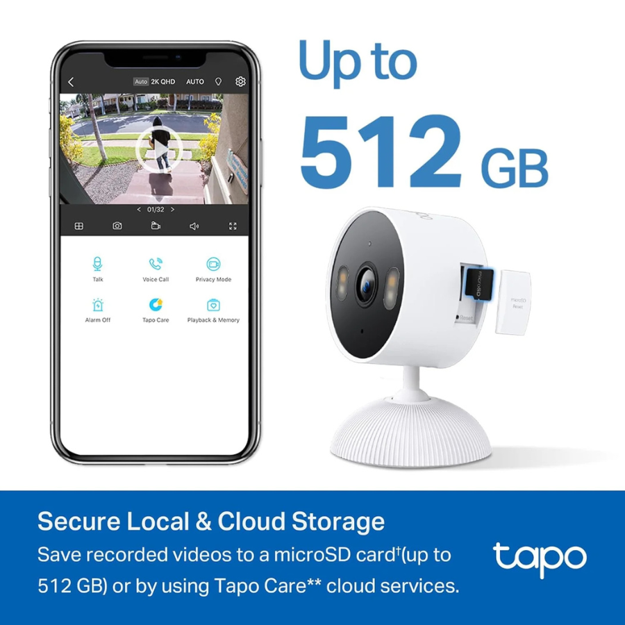 Cámara de seguridad HD para interior/exterior TP-Link Tapo (TCW61) Blanca (NUEVA)