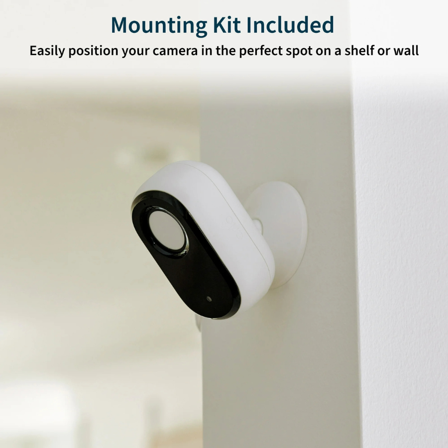 Cámara Arlo Essential Indoor HD (2.ª generación) (VMC2060-1WMNAS) Blanca (NUEVO)