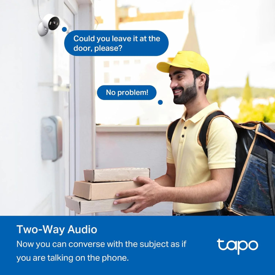 Cámara de seguridad HD para interior/exterior TP-Link Tapo (TCW61) Blanca (NUEVA)