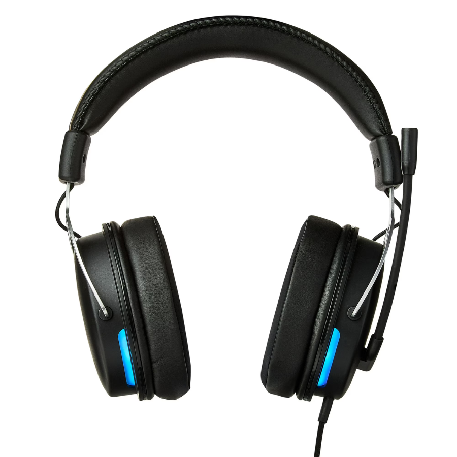 Auriculares para videojuegos Onn (HZ-WD-GX) con sonido envolvente virtual 7.1, color negro (NUEVO)
