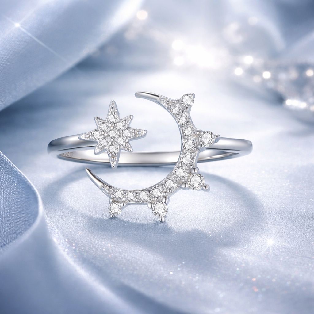 Anillo de Plata de Ley 925 con Circonitas engastadas en Pavé