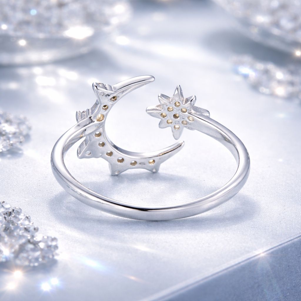 Anillo de Plata de Ley 925 con Circonitas engastadas en Pavé