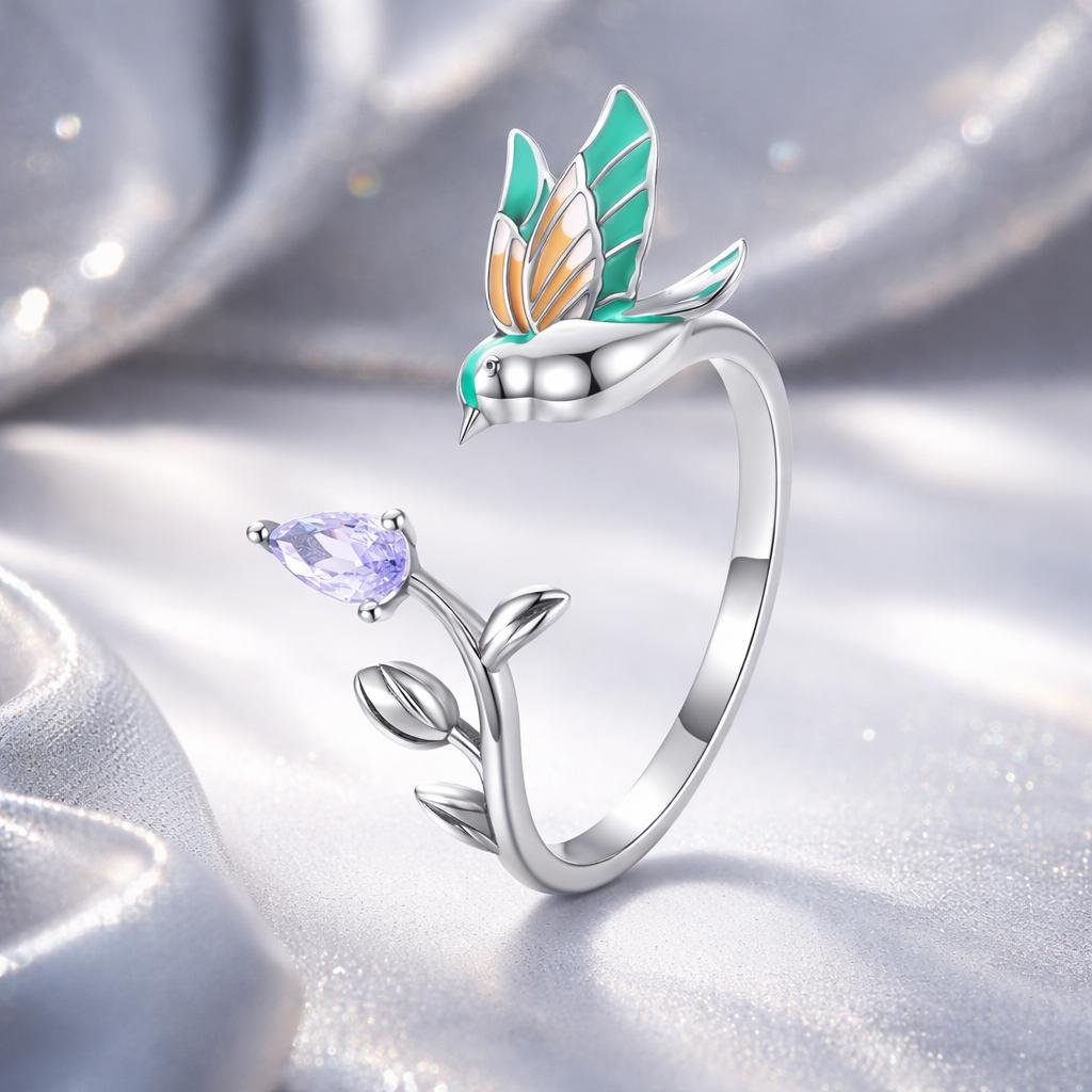 Anillo de plata de ley 925 con pavé de 0.16 cm y circonitas cúbicas