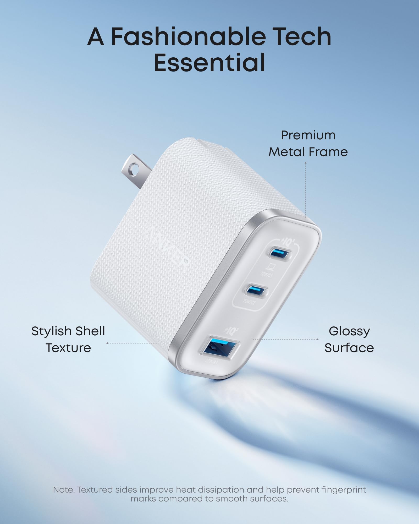 Зарядное устройство Anker Nano (70 Вт, 3 порта)