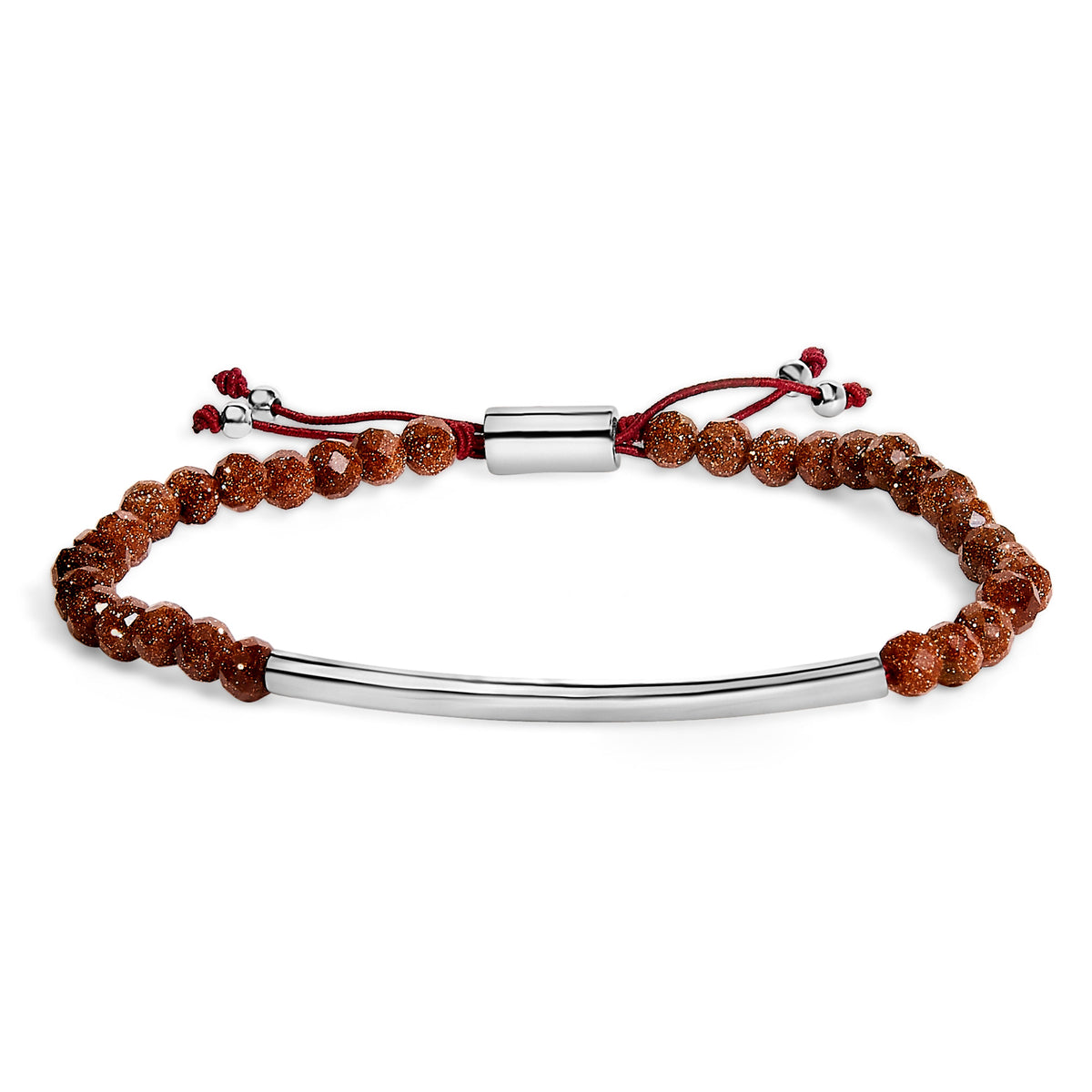 Pulsera Bolo de Plata Esterlina con Bolitas de Arena