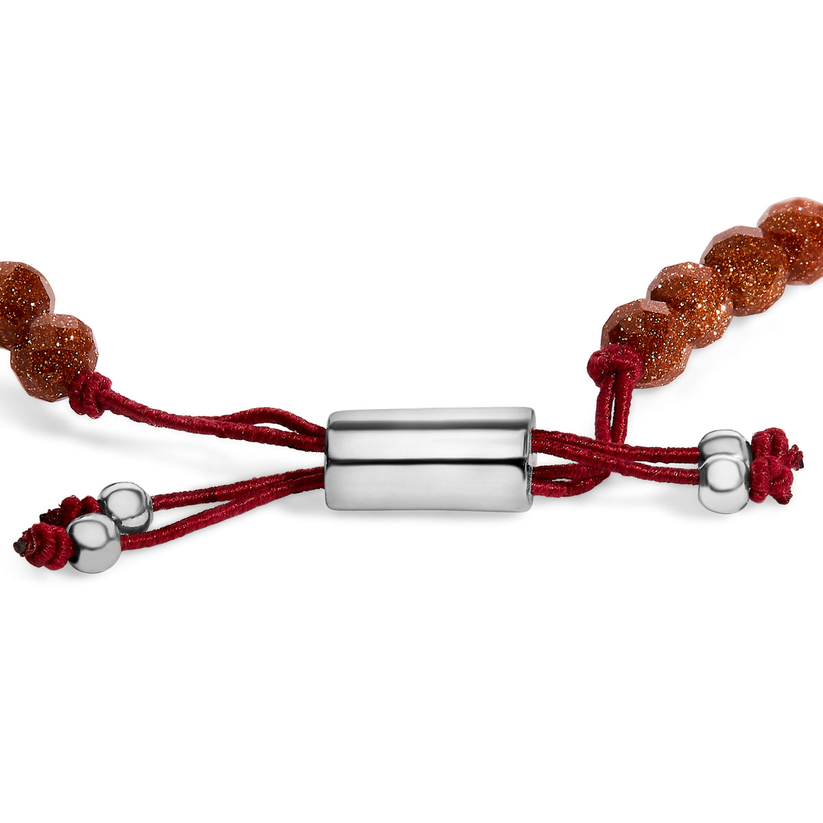 Pulsera Bolo de Plata Esterlina con Bolitas de Arena