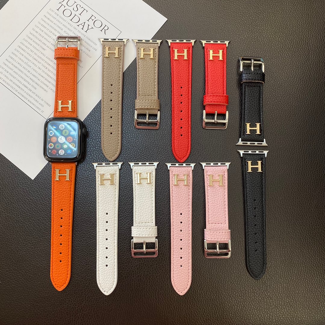 Кожаный ремешок для Apple Watch с натуральным рисунком