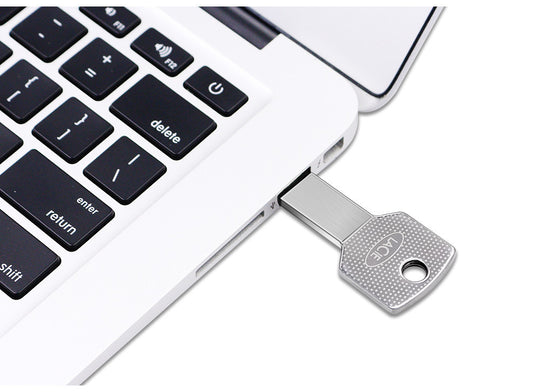 Ultra-thin Waterproof Conjoined Metal Key USB Drive